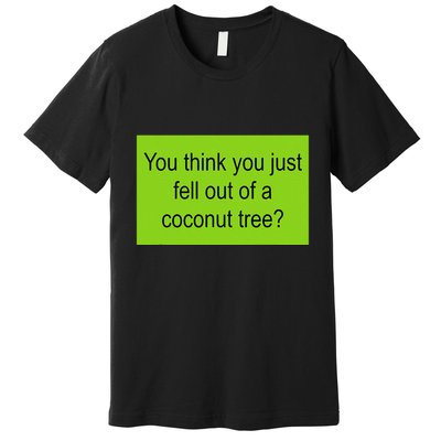 Kamala Coconut Tree Brat Green Meme Trend Gen Z Premium T-Shirt