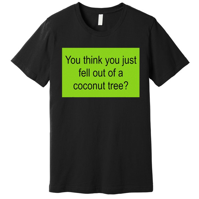 Kamala Coconut Tree Brat Green Meme Trend Gen Z Premium T-Shirt