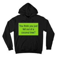 Kamala Coconut Tree Brat Green Meme Trend Gen Z Tall Hoodie