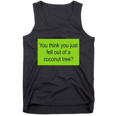 Kamala Coconut Tree Brat Green Meme Trend Gen Z Tank Top