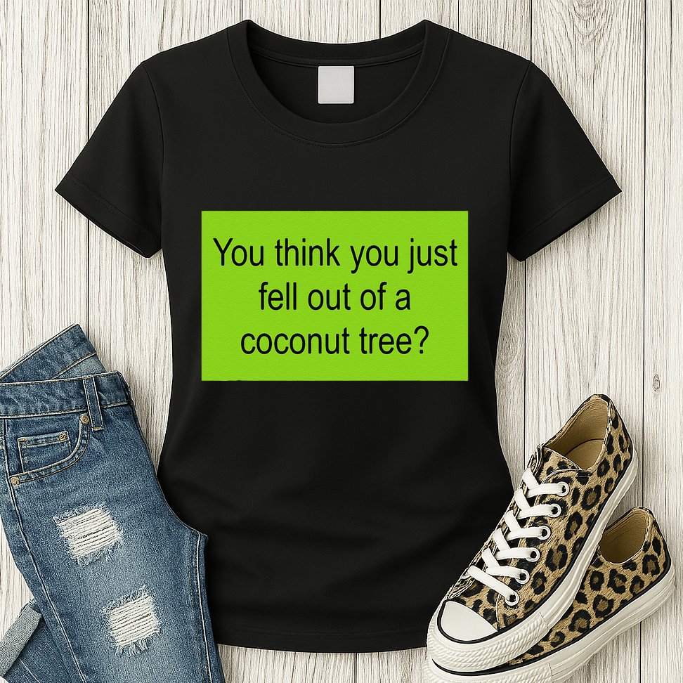 Kamala Coconut Tree Brat Green Meme Trend Gen Z Womens T-Shirt