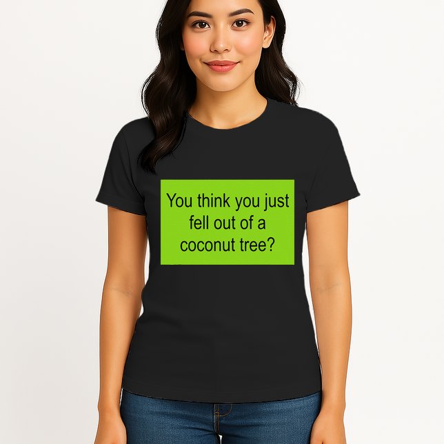 Kamala Coconut Tree Brat Green Meme Trend Gen Z Womens T-Shirt