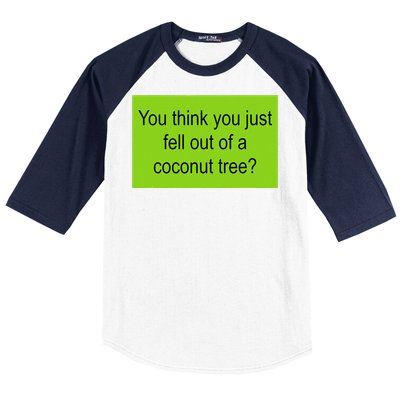 Kamala Coconut Tree Brat Green Meme Trend Gen Z Baseball Sleeve Shirt