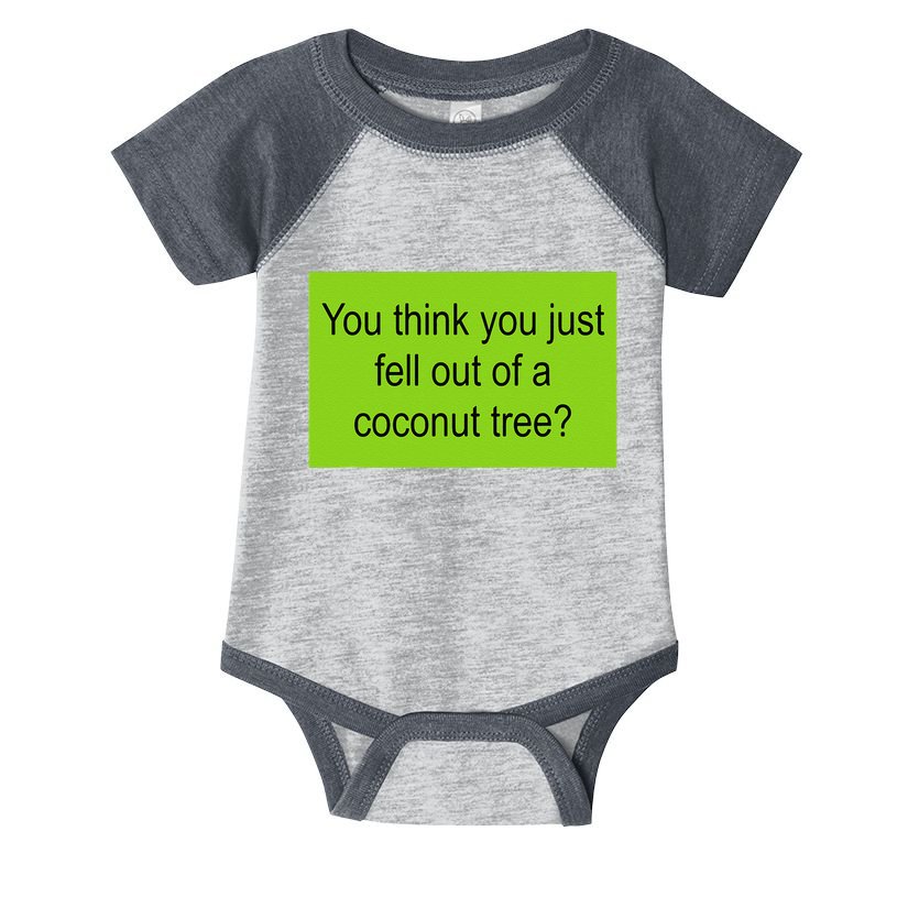 Kamala Coconut Tree Brat Green Meme Trend Gen Z Infant Baby Jersey Bodysuit