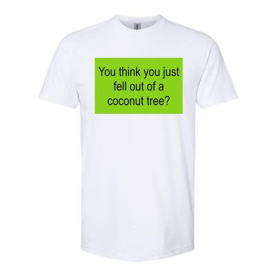 Kamala Coconut Tree Brat Green Meme Trend Gen Z Softstyle CVC T-Shirt