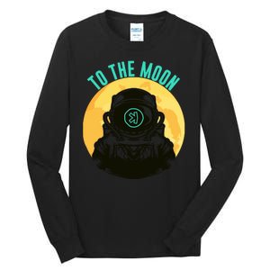 Kaspa Crypto To The Moon Crypto Kaspa Mining Kaspa Crypto Miner Crypto Bullrun Tall Long Sleeve T-Shirt