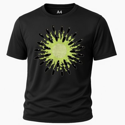Kiwi Costume Tropical Fruit Lazy Halloween Costume Cooling Performance Crew T-Shirt