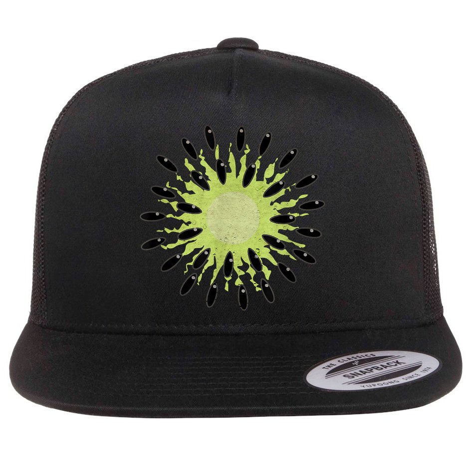 Kiwi Costume Tropical Fruit Lazy Halloween Costume Flat Bill Trucker Hat