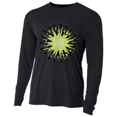 Kiwi Costume Tropical Fruit Lazy Halloween Costume Cooling Performance Long Sleeve Crew