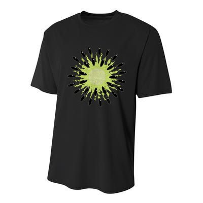 Kiwi Costume Tropical Fruit Lazy Halloween Costume Youth Performance Sprint T-Shirt