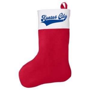 Kansas City Throwback Design Classic Felt Holiday Christmas Stocking