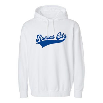 Kansas City Throwback Design Classic Garment-Dyed Fleece Hoodie