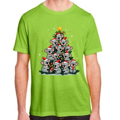 Koala Christmas Tree Funny Bear Holiday Cute Koala Gift Adult ChromaSoft Performance T-Shirt