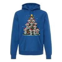 Koala Christmas Tree Funny Bear Holiday Cute Koala Gift Premium Hoodie