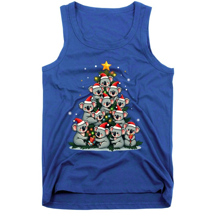 Koala Christmas Tree Funny Bear Holiday Cute Koala Gift Tank Top