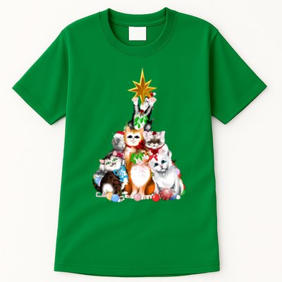 Kittens Christmas Tree Tall T-Shirt