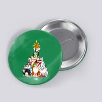 Kittens Christmas Tree Button