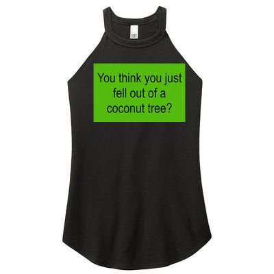 Kamala Coconut Tree Brat Green Meme Trend Gen Z Women’s Perfect Tri Rocker Tank