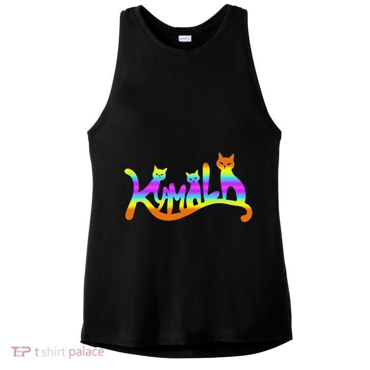 Kamala Cat Typography Great Gift Ladies PosiCharge Tri-Blend Wicking Tank