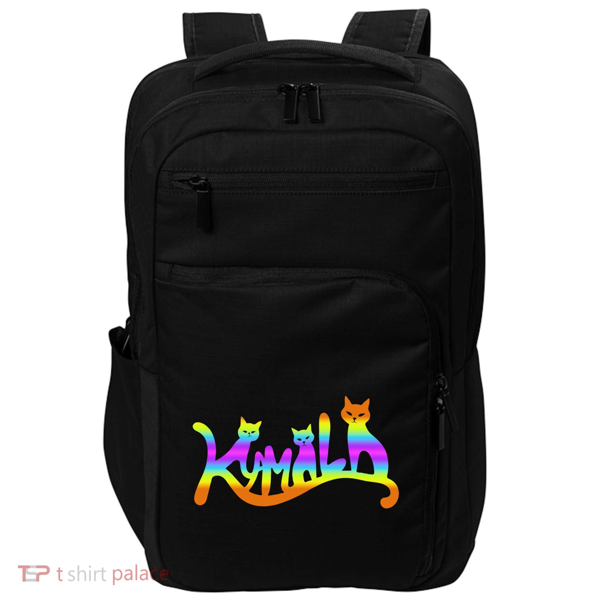 Kamala Cat Typography Great Gift Impact Tech Backpack