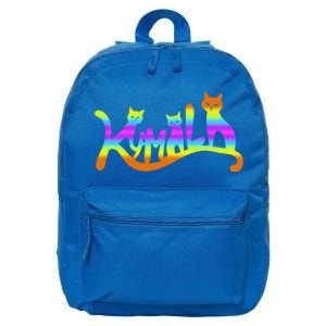 Kamala Cat Typography Great Gift 16 in Basic Backpack