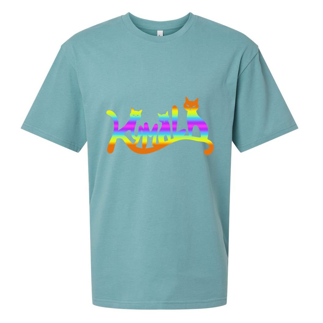 Kamala Cat Typography Great Gift Sueded Cloud Jersey T-Shirt