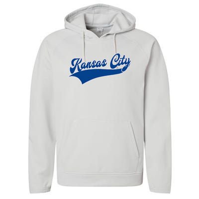 Kansas City Throwback Design Classic Performance Fleece Hoodie