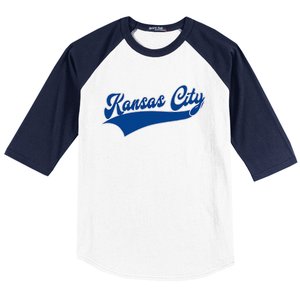 Kansas City Throwback Design Classic Baseball Sleeve Shirt