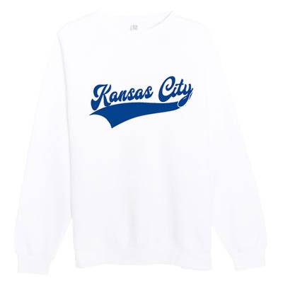 Kansas City Throwback Design Classic Premium Crewneck Sweatshirt