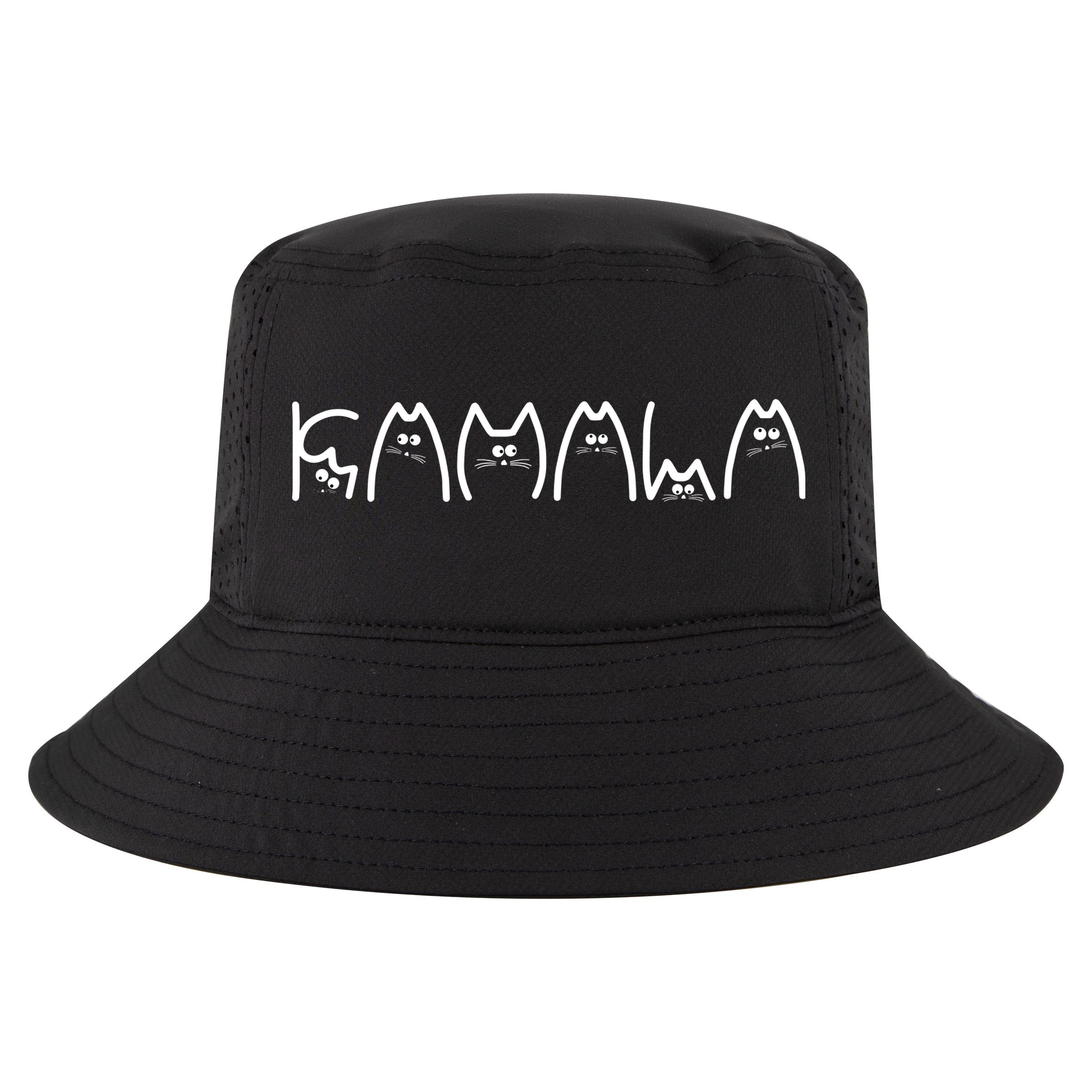 Kamala Cat Typography Alphabet Cats For Kamala Harris 2024 Cool Comfort Performance Bucket Hat