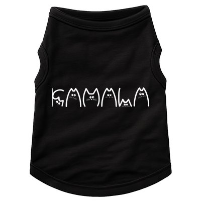 Kamala Cat Typography Alphabet Cats For Kamala Harris 2024 Doggie Tank