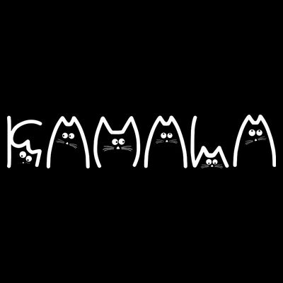 Kamala Cat Typography Alphabet Cats For Kamala Harris 2024 T-Shirt