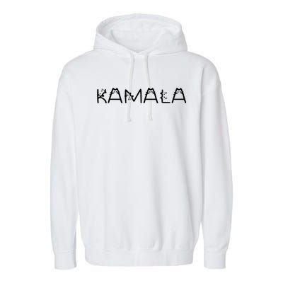 Kamala Cat Typography Alphabet Cats For Kamala Harris 2024 Garment-Dyed Fleece Hoodie