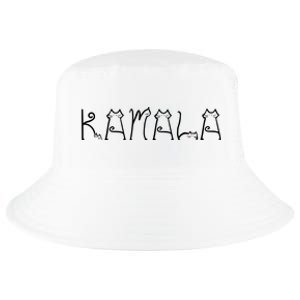 Kamala Cat Typography Alphabet Cats For Kamala Harris 2024 Cool Comfort Performance Bucket Hat