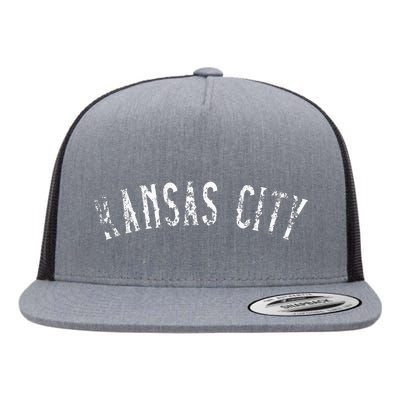 Kansas City Text Apparel Flat Bill Trucker Hat