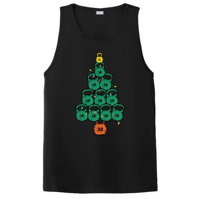 Kettlebell Christmas Tree Classic PosiCharge Competitor Tank