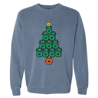 Kettlebell Christmas Tree Classic Garment-Dyed Sweatshirt