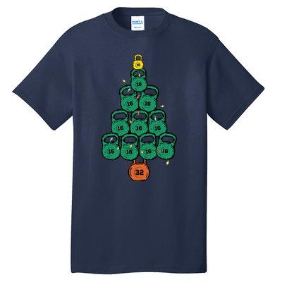 Kettlebell Christmas Tree Classic Tall T-Shirt