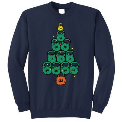 Kettlebell Christmas Tree Classic Tall Sweatshirt