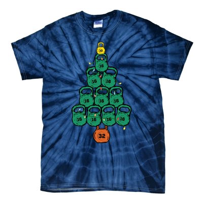 Kettlebell Christmas Tree Classic Tie-Dye T-Shirt