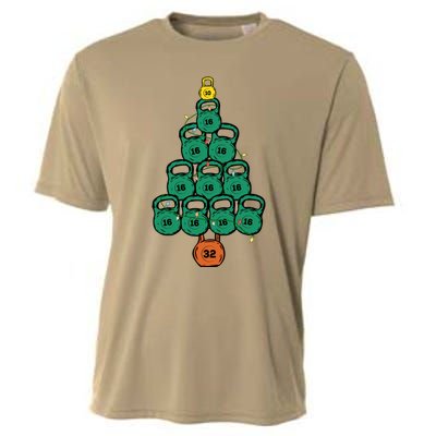 Kettlebell Christmas Tree Classic Cooling Performance Crew T-Shirt