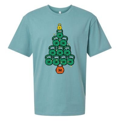 Kettlebell Christmas Tree Classic Sueded Cloud Jersey T-Shirt