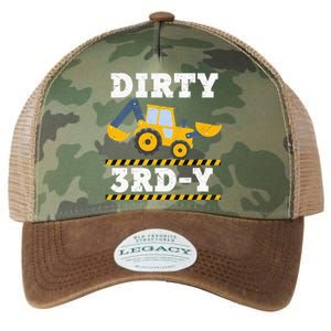 Kids Construction Truck 3rd Birthday Boy Excavator 3 Digger Legacy Tie Dye Trucker Hat