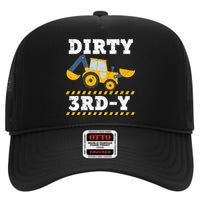 Kids Construction Truck 3rd Birthday Boy Excavator 3 Digger High Crown Mesh Back Trucker Hat