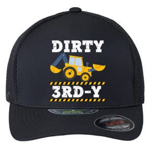 Kids Construction Truck 3rd Birthday Boy Excavator 3 Digger Flexfit Unipanel Trucker Cap