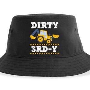 Kids Construction Truck 3rd Birthday Boy Excavator 3 Digger Sustainable Bucket Hat