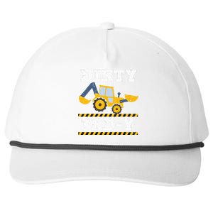 Kids Construction Truck 3rd Birthday Boy Excavator 3 Digger Snapback Five-Panel Rope Hat