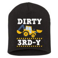 Kids Construction Truck 3rd Birthday Boy Excavator 3 Digger Short Acrylic Beanie