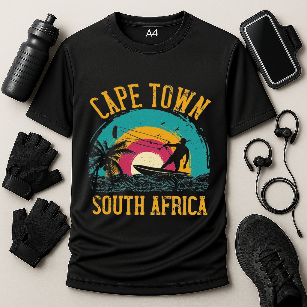 Kitesurfing Cape Town South Africa Cooling Performance Crew T-Shirt