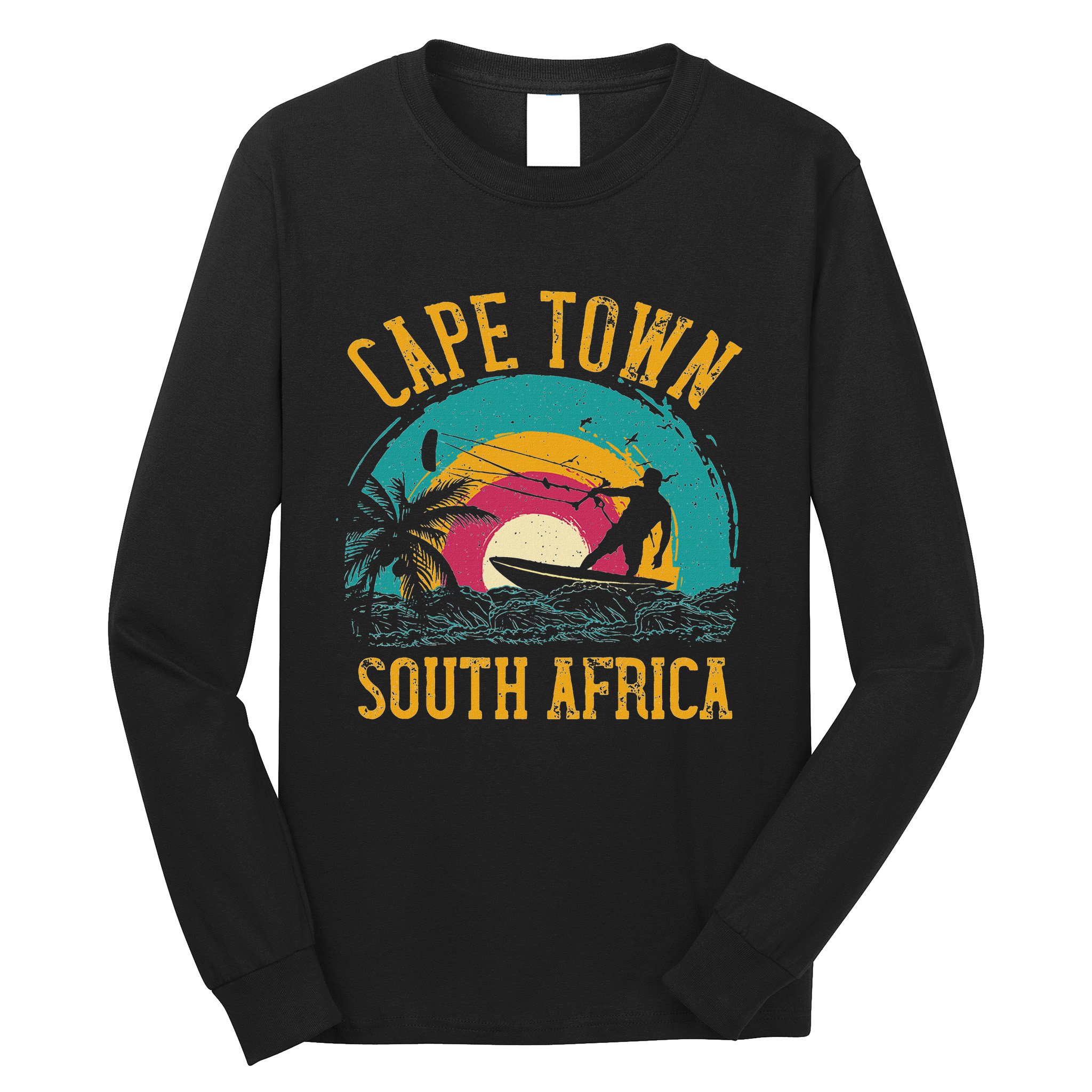 Kitesurfing Cape Town South Africa Long Sleeve Shirt